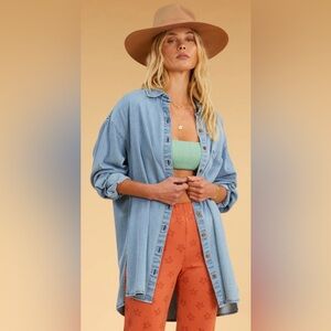 Billabong x The Salty Blonde Longsleeve Denim Shirt